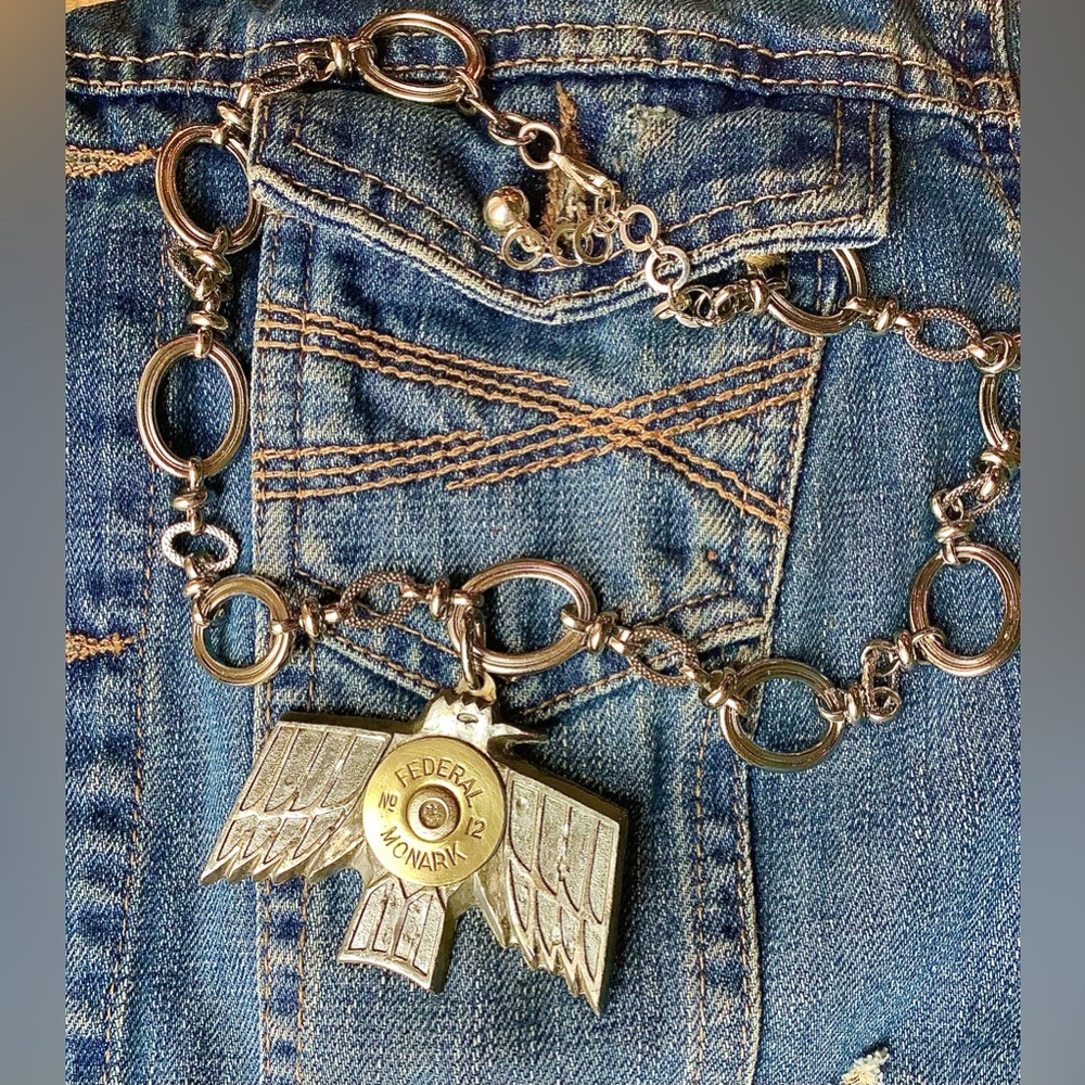 Car emblem/ 12 gage necklace